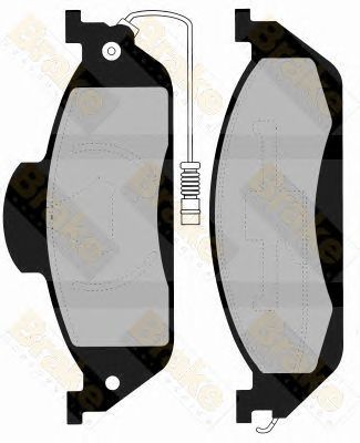 BRAKE ENGINEERING pa1240 -  Комплект тормозных колодок, дисковый тормоз